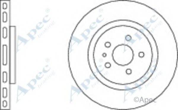 Тормозной диск APEC braking DSK2028