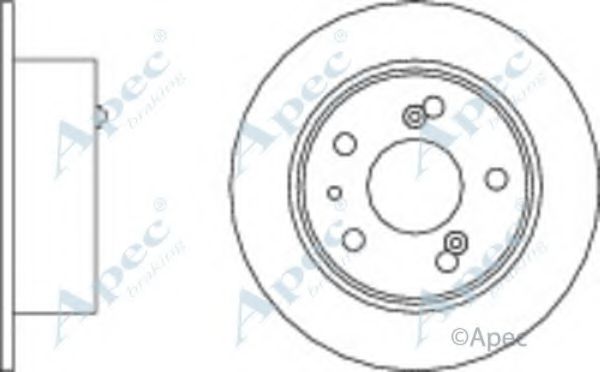 Тормозной диск APEC braking DSK206