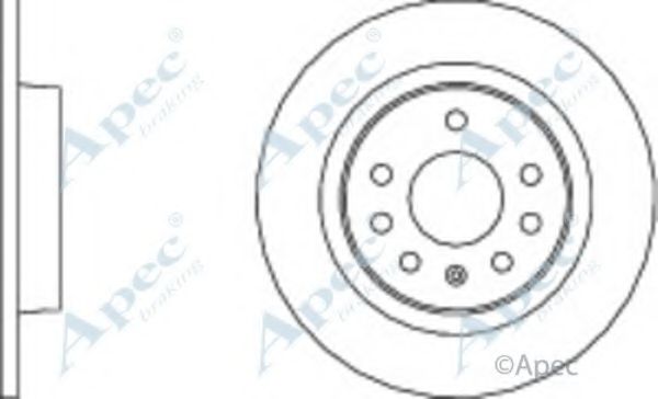 Тормозной диск APEC braking DSK2091