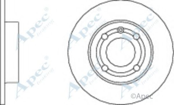 Тормозной диск APEC braking DSK2165