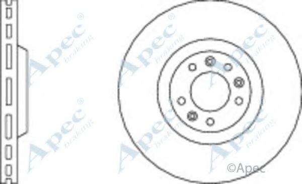 Тормозной диск APEC braking DSK2184