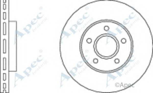 Тормозной диск APEC braking DSK2203