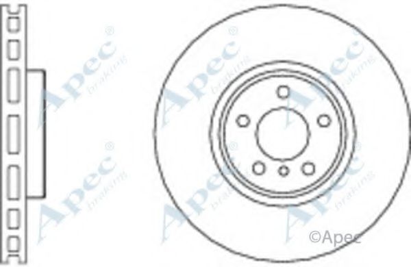 Тормозной диск APEC braking DSK2602