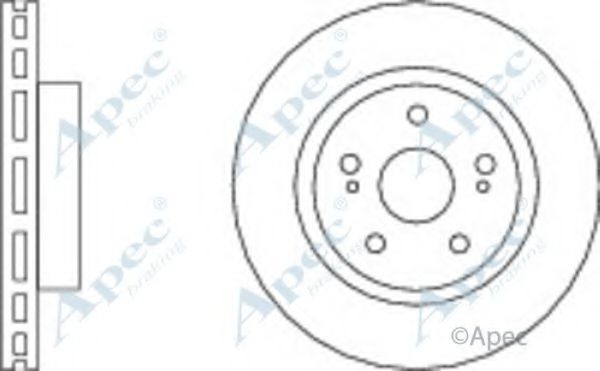 Тормозной диск APEC braking DSK2606