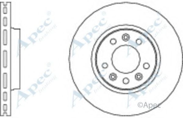 Тормозной диск APEC braking DSK2610