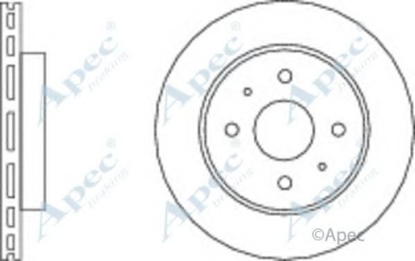 Тормозной диск APEC braking DSK2629