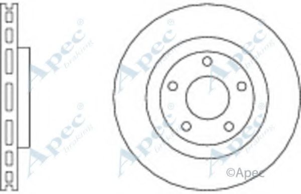 Тормозной диск APEC braking DSK2638