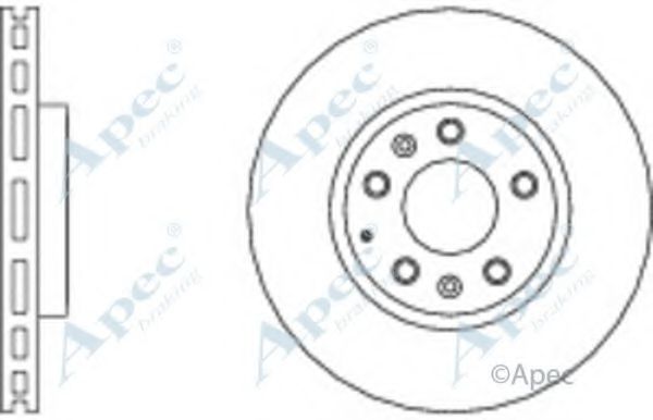 Тормозной диск APEC braking DSK2644