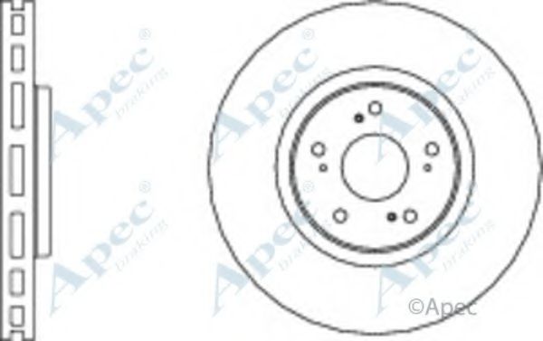 Тормозной диск APEC braking DSK2650