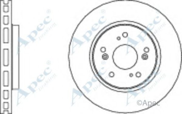 Тормозной диск APEC braking DSK2662