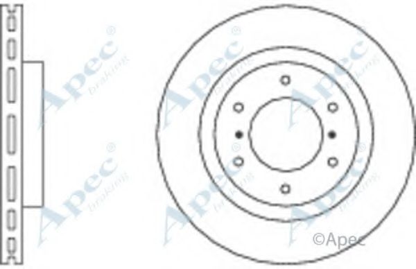Тормозной диск APEC braking DSK2668