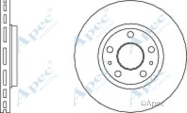 Тормозной диск APEC braking DSK2677