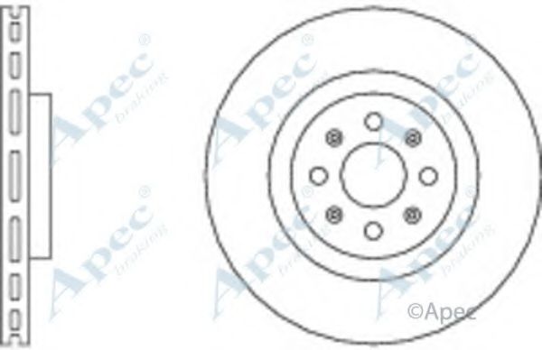Тормозной диск APEC braking DSK2685