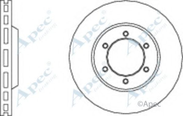 Тормозной диск APEC braking DSK2691