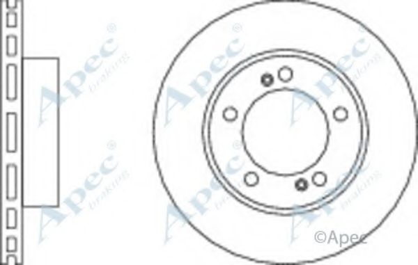 Тормозной диск APEC braking DSK2709