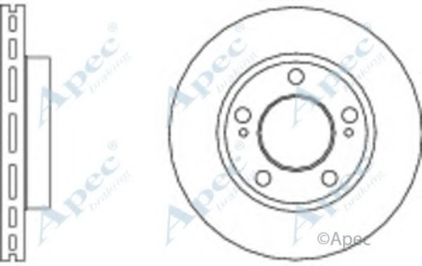 Тормозной диск APEC braking DSK2711