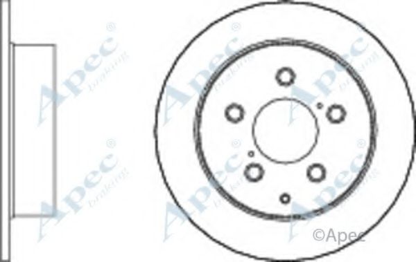 Тормозной диск APEC braking DSK2716