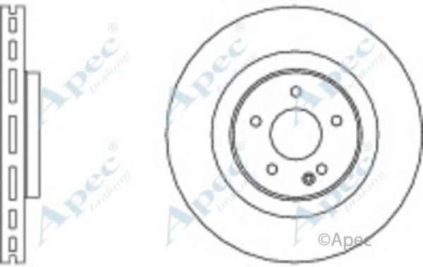 Тормозной диск APEC braking DSK2735