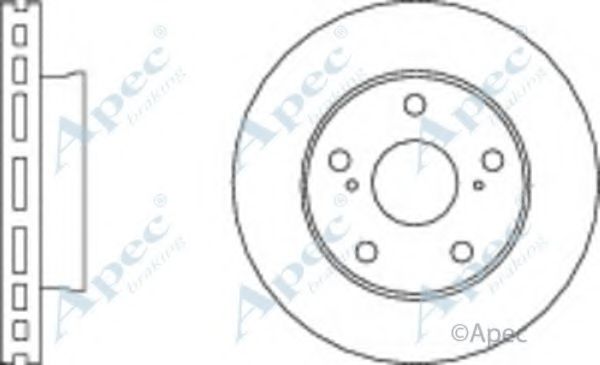 Тормозной диск APEC braking DSK2768