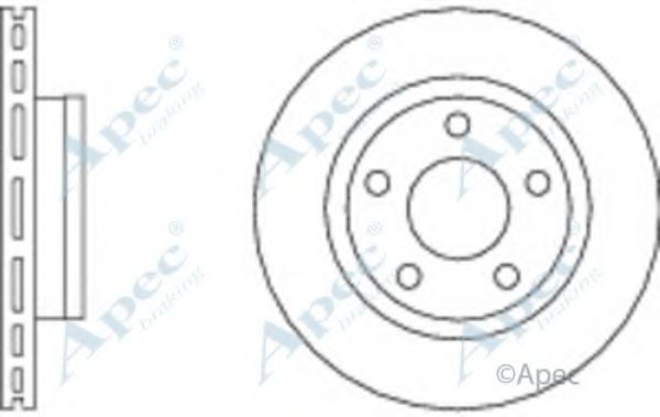 Тормозной диск APEC braking DSK2793