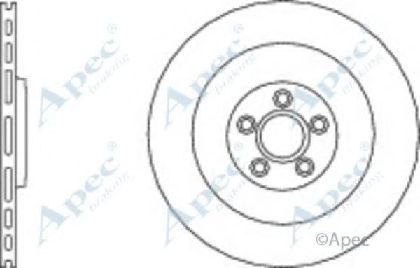 Тормозной диск APEC braking DSK2818