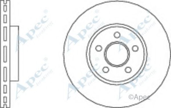 Тормозной диск APEC braking DSK2832