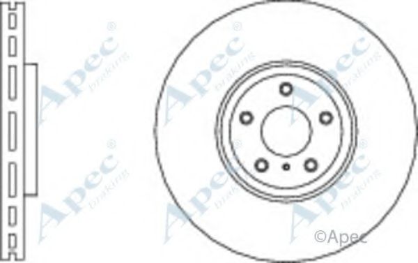 Тормозной диск APEC braking DSK2833