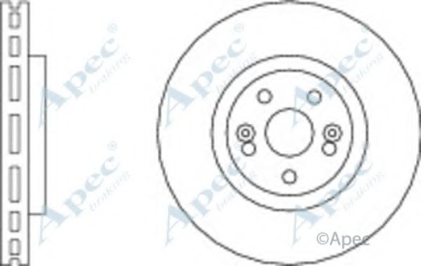 Тормозной диск APEC braking DSK2845