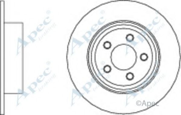 Тормозной диск APEC braking DSK2853