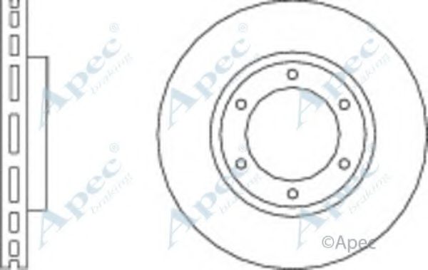 Тормозной диск APEC braking DSK2878