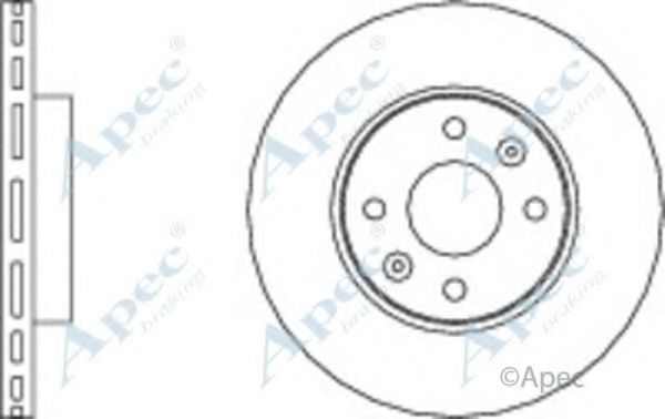 Тормозной диск APEC braking DSK2900