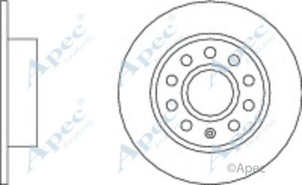 Тормозной диск APEC braking DSK2930