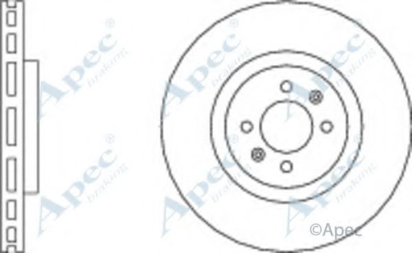Тормозной диск APEC braking DSK2973