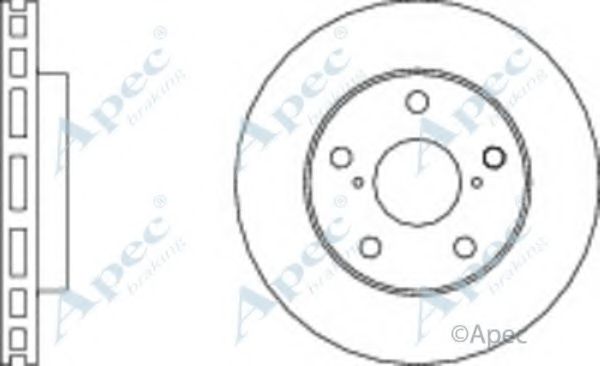 Тормозной диск APEC braking DSK337