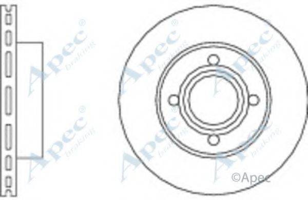 Тормозной диск APEC braking DSK587