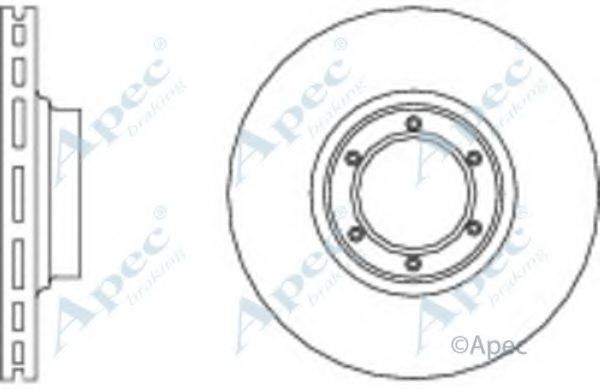 Тормозной диск APEC braking DSK589