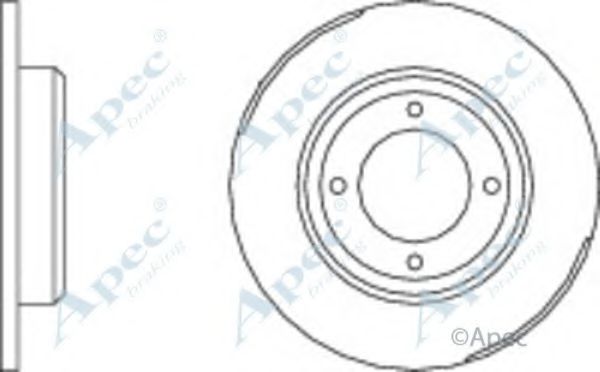 Тормозной диск APEC braking DSK598