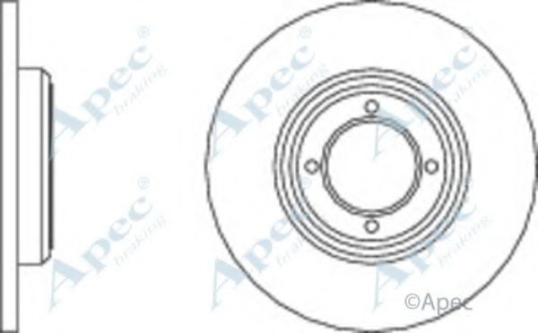 Тормозной диск APEC braking DSK600