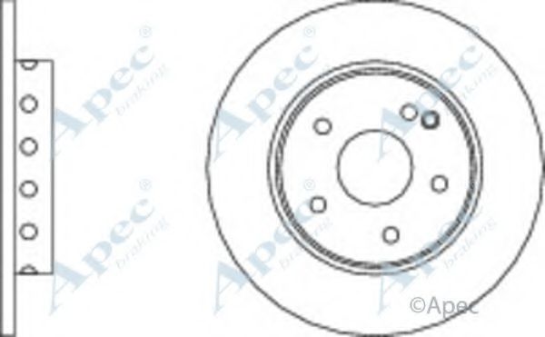 Тормозной диск APEC braking DSK629