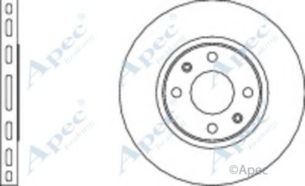 Тормозной диск APEC braking DSK633