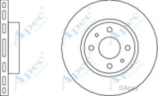 Тормозной диск APEC braking DSK639