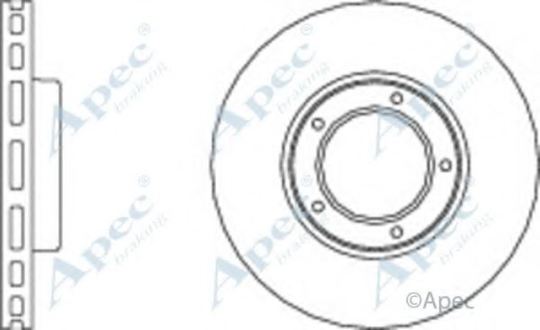 Тормозной диск APEC braking DSK658