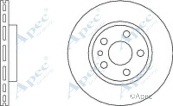 Тормозной диск APEC braking DSK665
