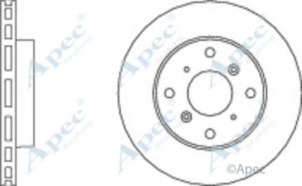 Тормозной диск APEC braking DSK667