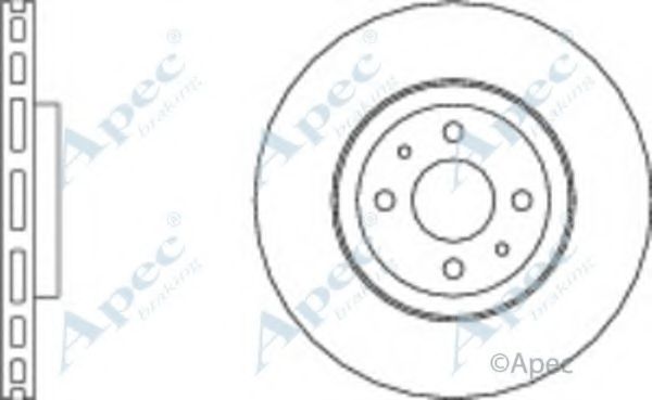 Тормозной диск APEC braking DSK671