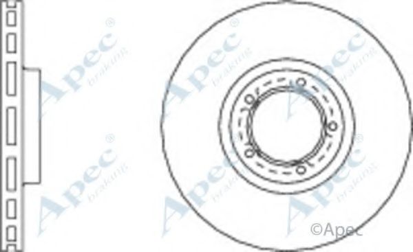 Тормозной диск APEC braking DSK673