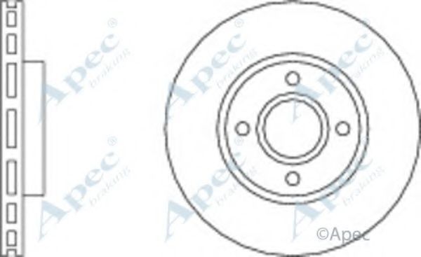 Тормозной диск APEC braking DSK685