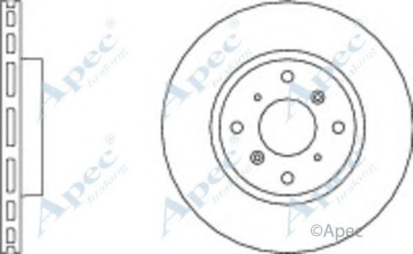 Тормозной диск APEC braking DSK693