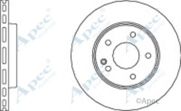 Тормозной диск APEC braking DSK697