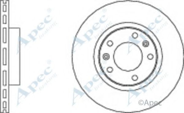 Тормозной диск APEC braking DSK728